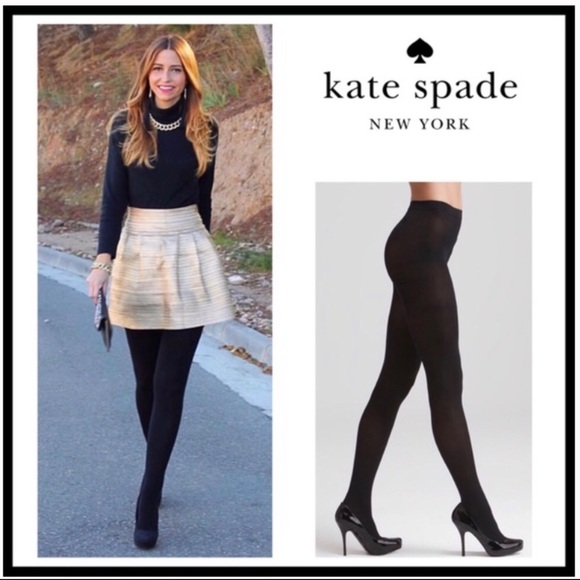 Kate Spade Tights Opaque Black 